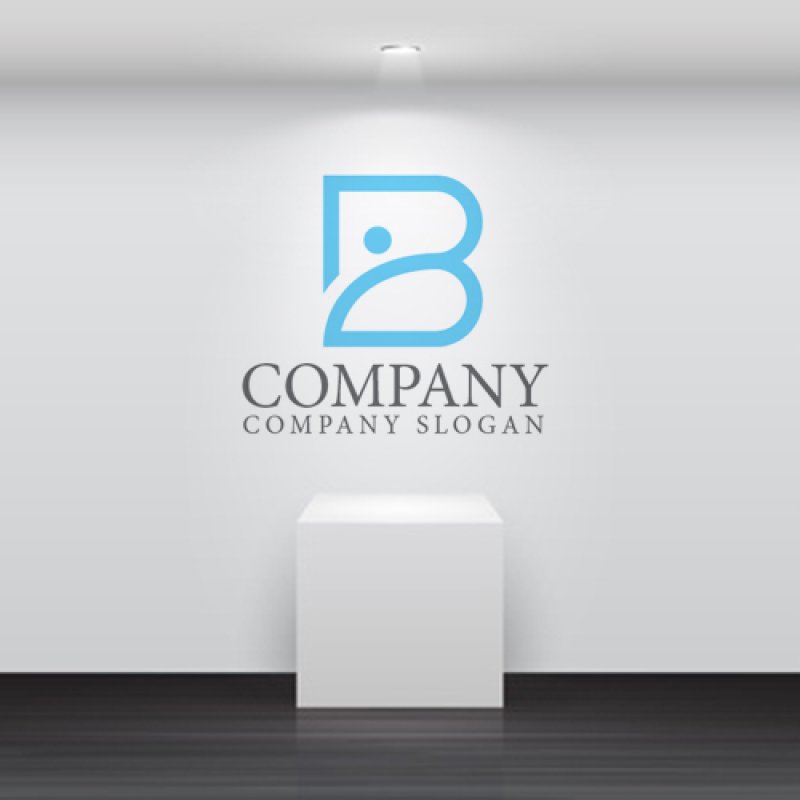 画像5: B・人・シンプル・アルファベット・ロゴ・マークデザイン4783 (5)