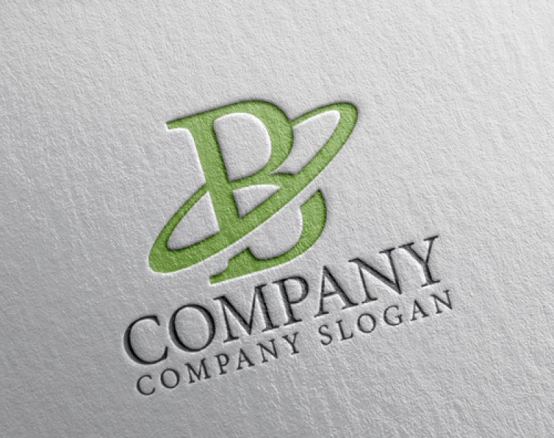 画像2: B・楕円・アルファベット・ロゴ・マークデザイン4785 (2)