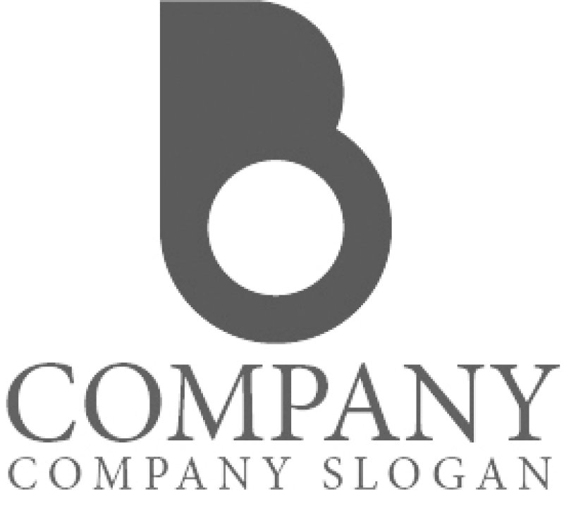 画像6: B・シンプル・輪・アルファベット・ロゴ・マークデザイン4786 (6)