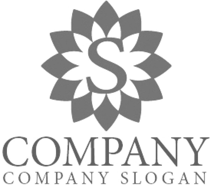 画像6: S・花・太陽・アルファベット・ロゴ・マークデザイン4787 (6)