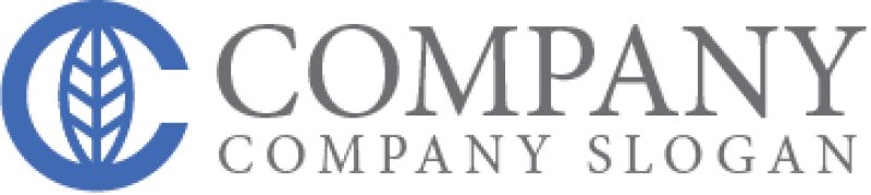 画像7: C・葉・輪・アルファベット・ロゴ・マークデザイン4789 (7)