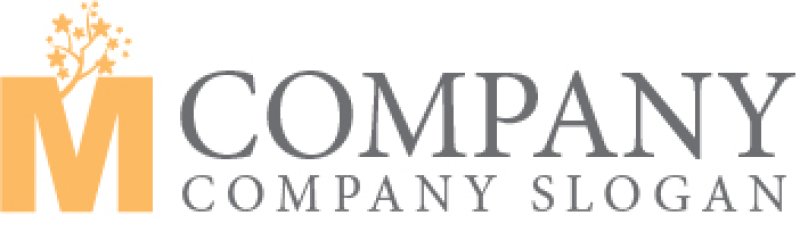 画像7: M・木・桜・成長・アルファベット・ロゴ・マークデザイン4791 (7)