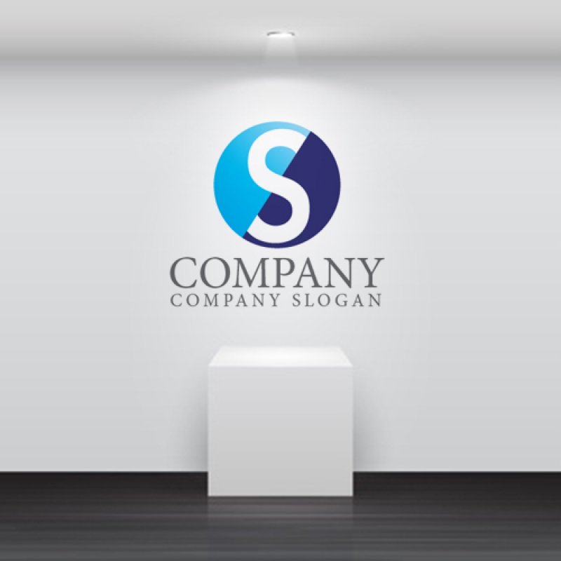 画像5: S・シンプル・輪・アルファベット・ロゴ・マークデザイン4811 (5)