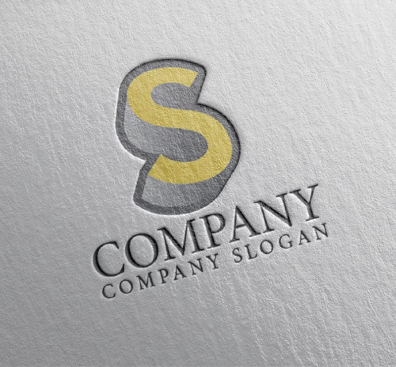 画像2: S・3D・シンプル・アルファベット・ロゴ・マークデザイン4812 (2)