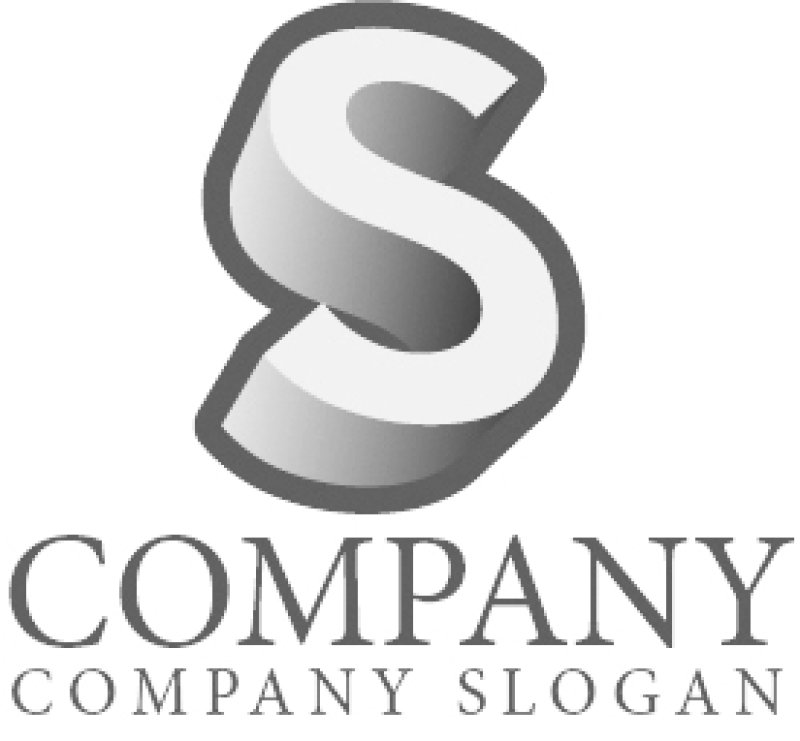 画像6: S・3D・シンプル・アルファベット・ロゴ・マークデザイン4812 (6)