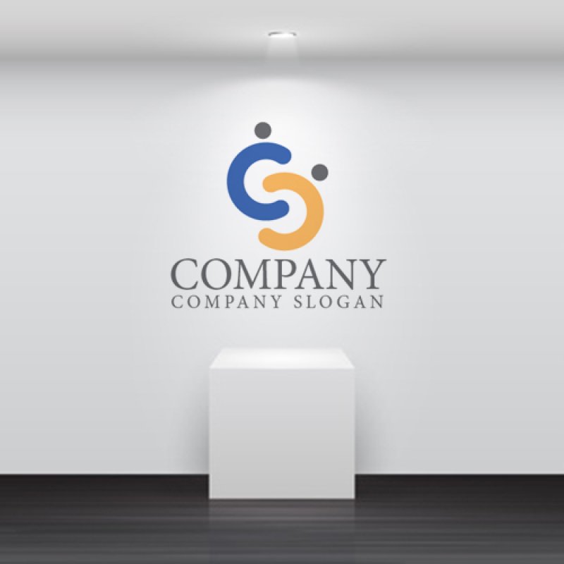 画像5: S・人・協力・アルファベット・ロゴ・マークデザイン4823 (5)