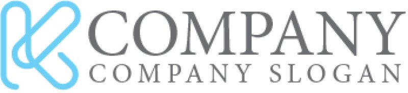 画像7: K・クリップ・線・アルファベット・ロゴ・マークデザイン4835 (7)