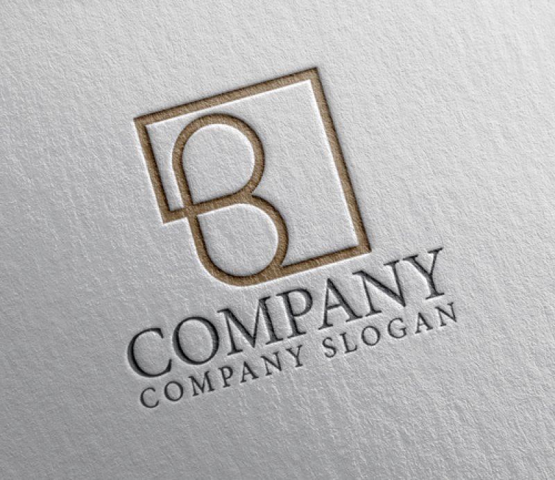 画像2: B・四角・アルファベット・ロゴ・マークデザイン4839 (2)
