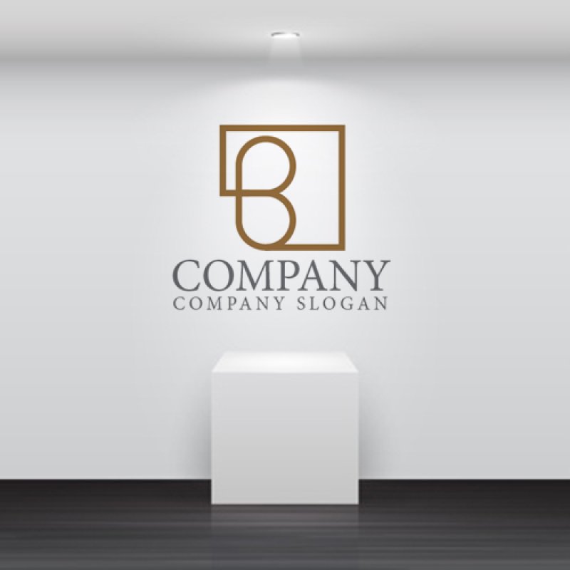 画像5: B・四角・アルファベット・ロゴ・マークデザイン4839 (5)