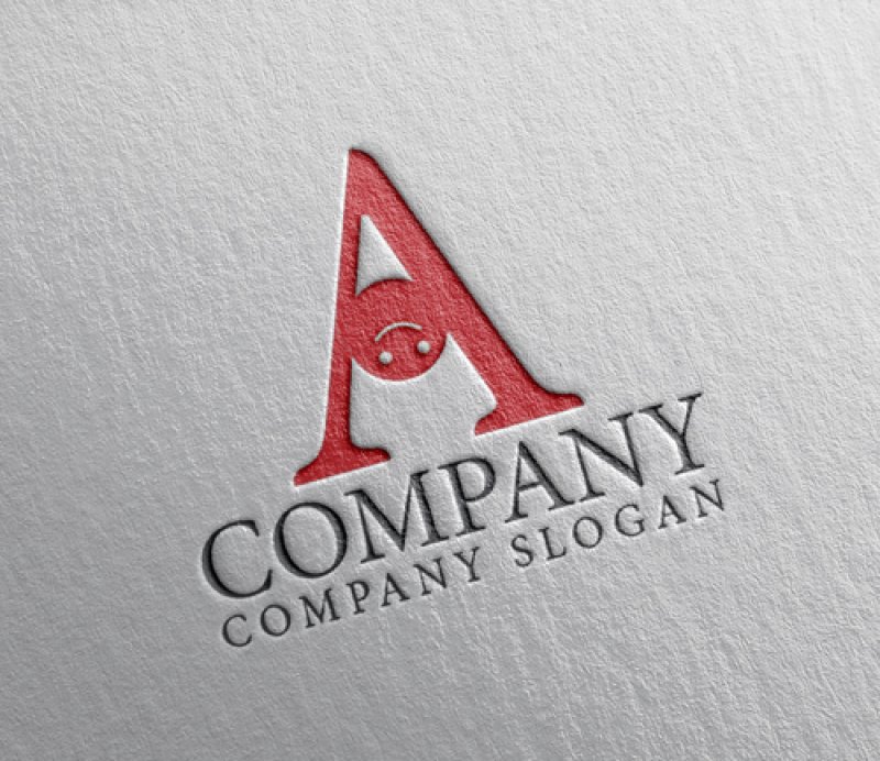 画像2: A・逆立ち・人・アルファベット・ロゴ・マークデザイン4842 (2)