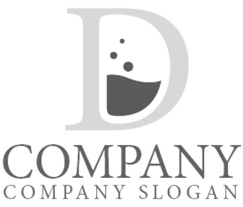 画像6: D・水・泡・アルファベット・ロゴ・マークデザイン4855 (6)