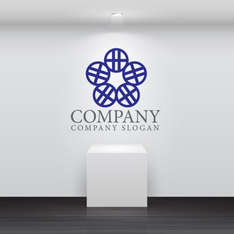 画像5: H・花・輪・アルファベット・ロゴ・マークデザイン4859 (5)