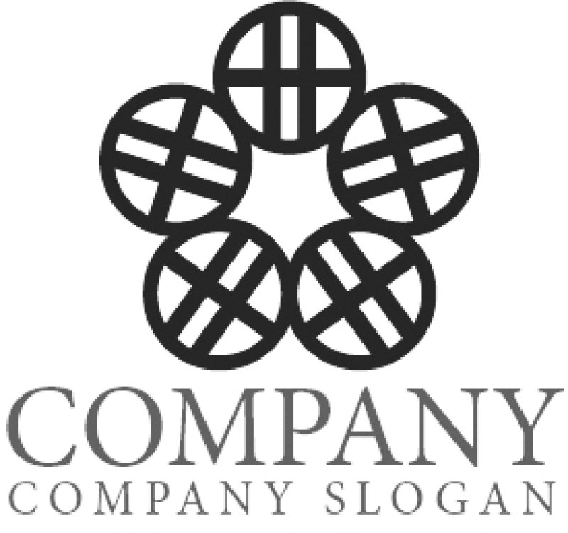 画像6: H・花・輪・アルファベット・ロゴ・マークデザイン4859 (6)