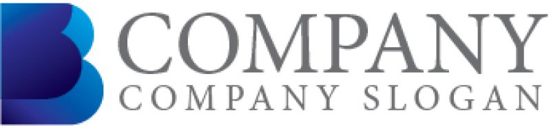 画像7: B・重なり・アルファベット・グラデーション・ロゴ・マークデザイン4861 (7)