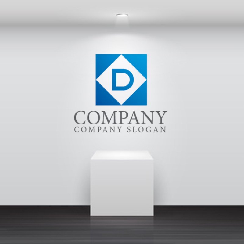 画像5: D・四角・アルファベット・グラデーション・ロゴ・マークデザイン4864 (5)