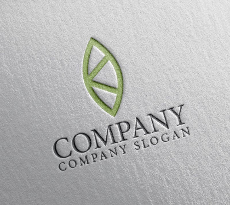 画像2: K・葉・アルファベット・ロゴ・マークデザイン4866 (2)