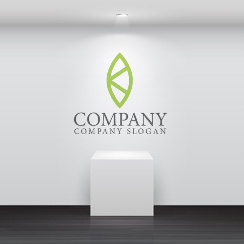 画像5: K・葉・アルファベット・ロゴ・マークデザイン4866 (5)