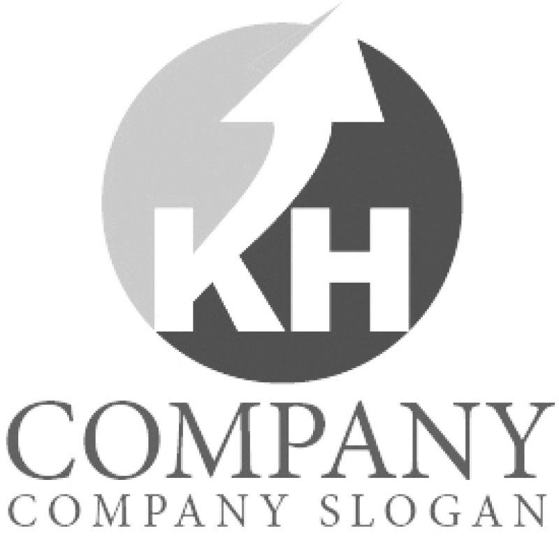 画像6: K・H・輪・矢印・上昇・アルファベット・ロゴ・マークデザイン4870 (6)