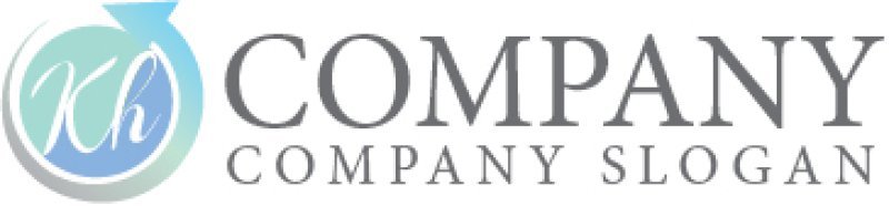 画像7: K・H・輪・矢印・上昇・アルファベット・ロゴ・マークデザイン4871 (7)