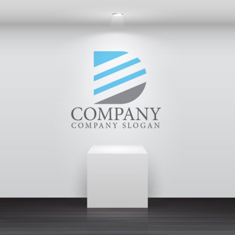 画像5: D・上昇・斜線・アルファベット・ロゴ・マークデザイン4875 (5)