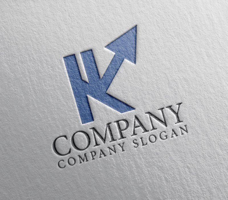 画像2: K・矢印・上昇・アルファベット・ロゴ・マークデザイン4885 (2)