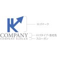 画像10: K・矢印・上昇・アルファベット・ロゴ・マークデザイン4885