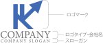 画像10: K・矢印・上昇・アルファベット・ロゴ・マークデザイン4885 (10)