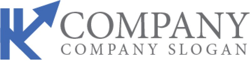 画像7: K・矢印・上昇・アルファベット・ロゴ・マークデザイン4885 (7)