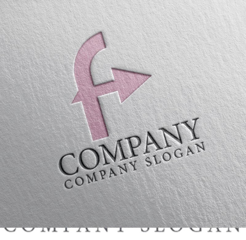 画像2: F・矢・矢印・アルファベット・ロゴ・マークデザイン4888 (2)