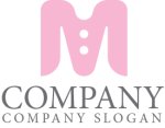 画像1: M・シャツ・服・アルファベット・ロゴ・マークデザイン4901 (1)