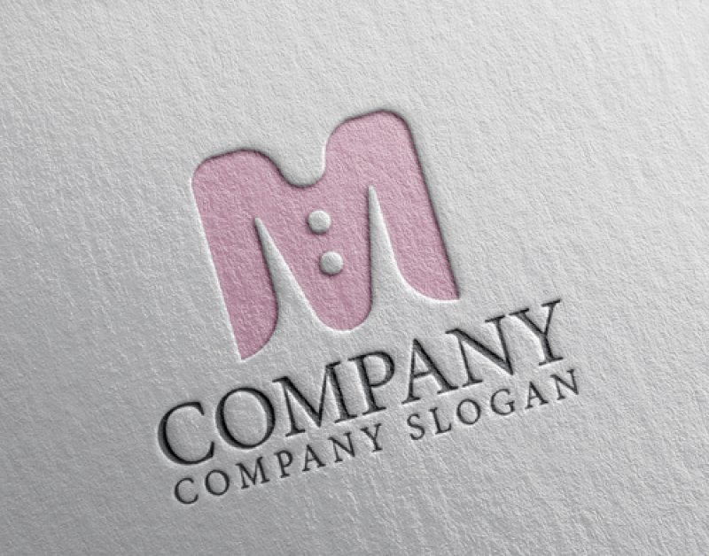 画像2: M・シャツ・服・アルファベット・ロゴ・マークデザイン4901 (2)