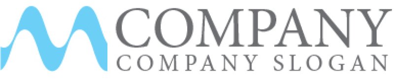 画像7: M・波・山・アルファベット・ロゴ・マークデザイン4909 (7)