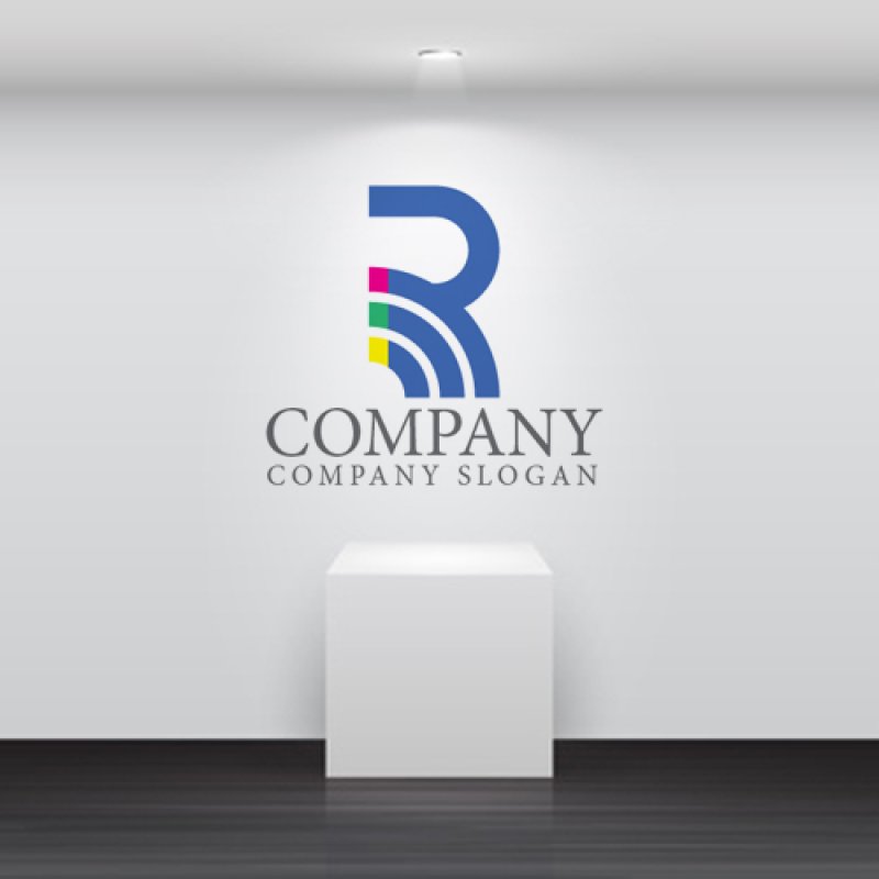 画像5: R・ペイント・アルファベット・ロゴ・マークデザイン4910 (5)