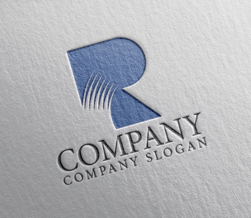 画像2: R・刷毛・アルファベット・ロゴ・マークデザイン4911 (2)