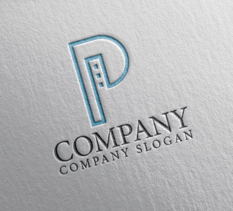 画像2: P・ビル・アルファベット・ロゴ・マークデザイン4920 (2)