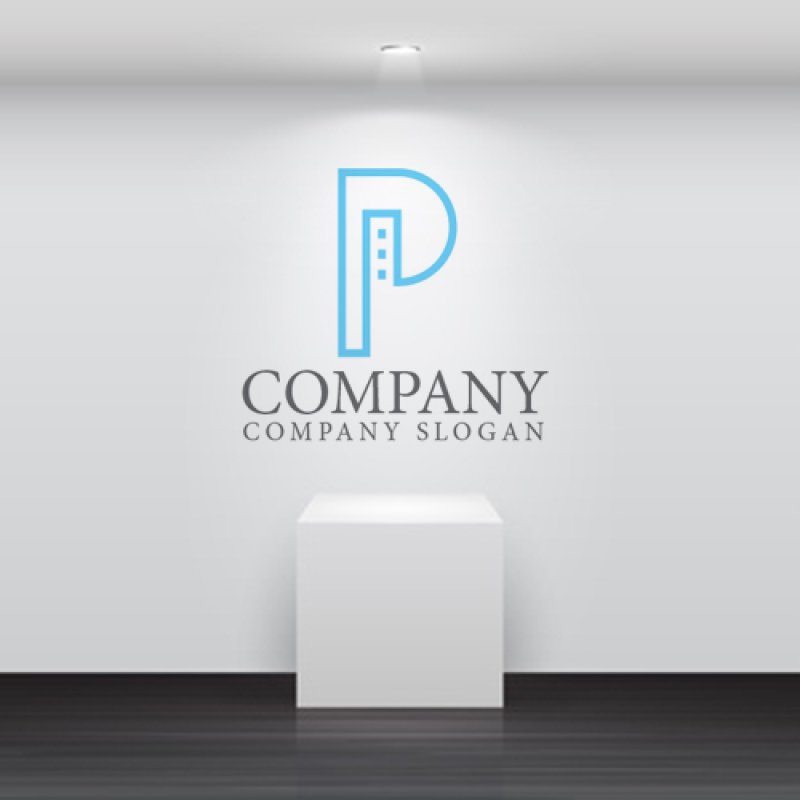 画像5: P・ビル・アルファベット・ロゴ・マークデザイン4920 (5)