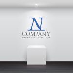 画像5: N・曲線・アルファベット・ロゴ・マークデザイン4924 (5)