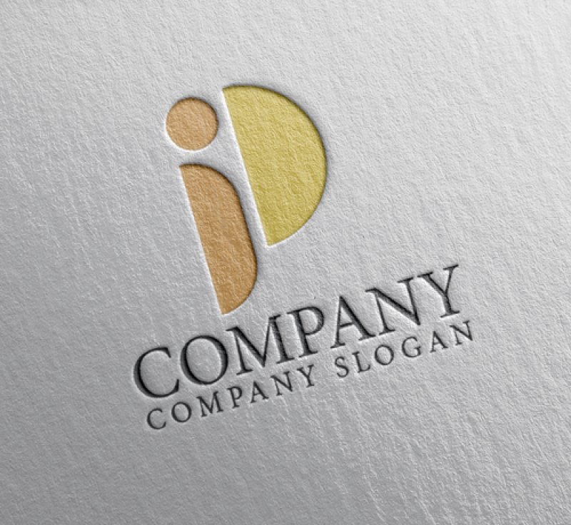 画像2: P・人・アルファベット・ロゴ・マークデザイン4933 (2)