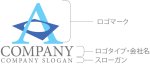 画像10: A・輪・アルファベット・ロゴ・マークデザイン4934 (10)