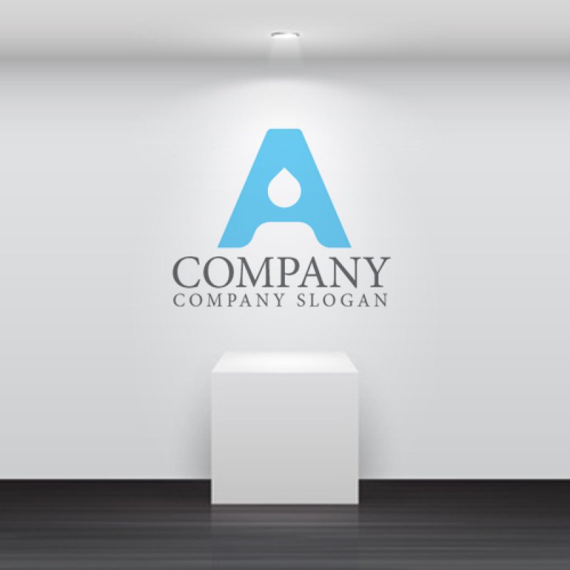 画像5: A・水滴・アルファベット・ロゴ・マークデザイン4938 (5)