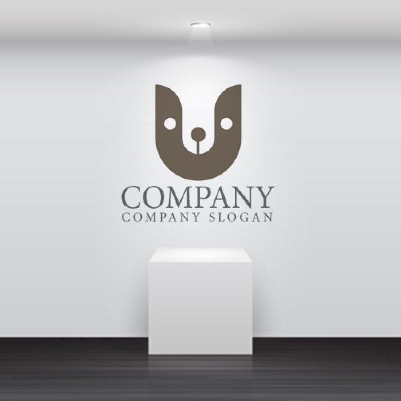 画像5: U・犬・アルファベット・ロゴ・マークデザイン4939 (5)