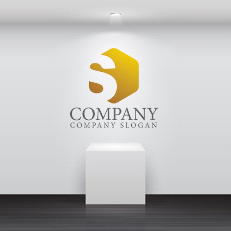 画像5: S・六角形・アルファベット・ロゴ・マークデザイン4940 (5)