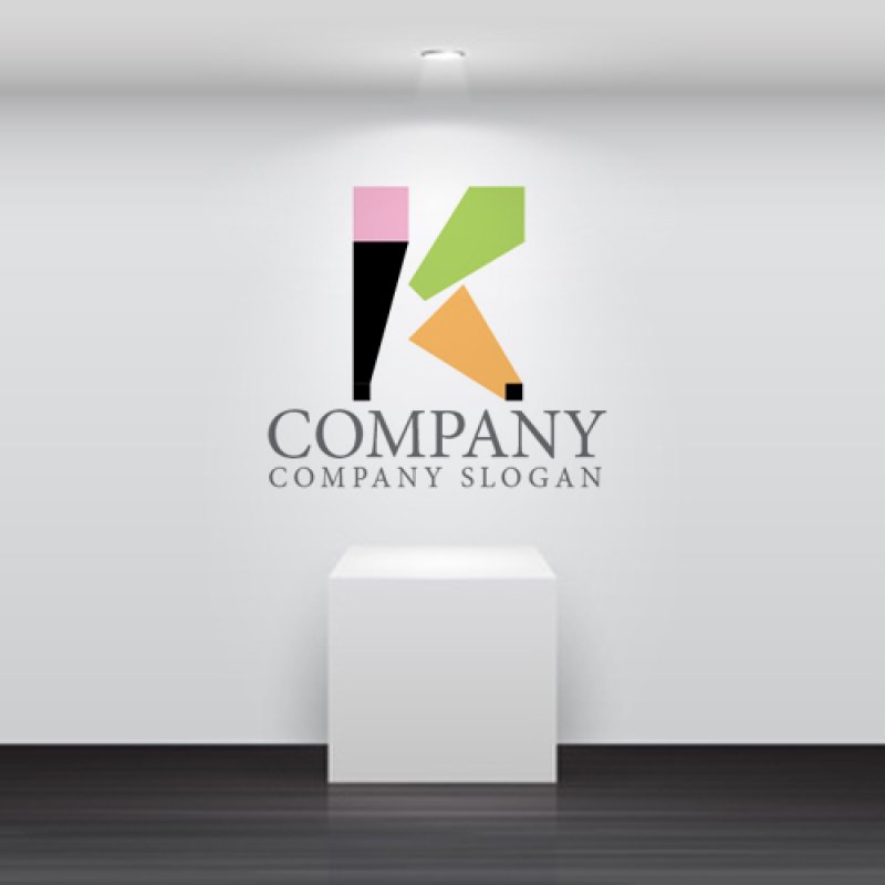 画像5: K・四角・アルファベット・ロゴ・マークデザイン4942 (5)