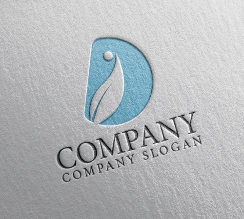 画像2: D・人・葉・アルファベット・ロゴ・マークデザイン4952 (2)