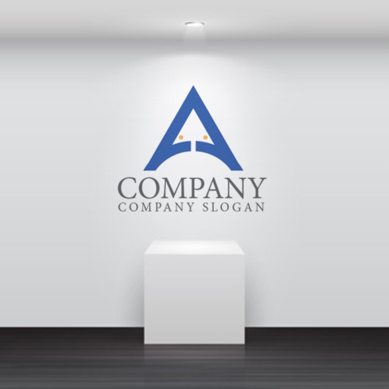 画像5: A・人・橋・アルファベット・ロゴ・マークデザイン4956 (5)