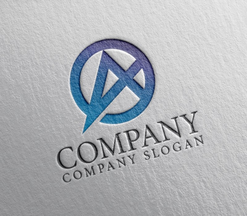 画像2: A・輪・アルファベット・グラデーション・ロゴ・マークデザイン4958 (2)