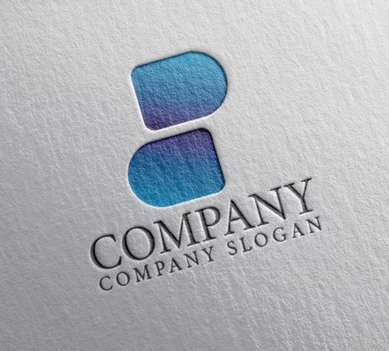 画像2: B・対称・アルファベット・グラデーション・ロゴ・マークデザイン4959 (2)