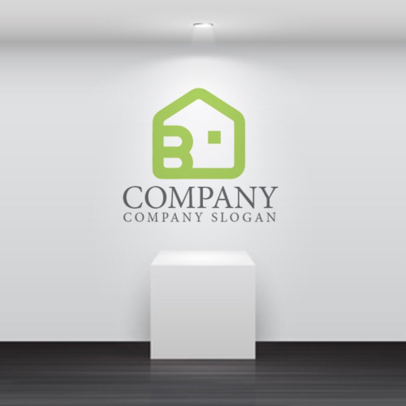 画像5: B・家・アルファベット・ロゴ・マークデザイン4961 (5)