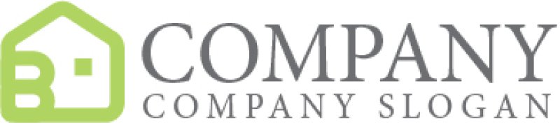 画像7: B・家・アルファベット・ロゴ・マークデザイン4961 (7)