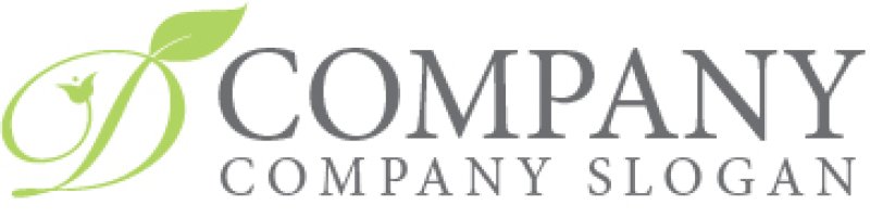 画像6: D・葉・アルファベット・ロゴ・マークデザイン4966 (6)